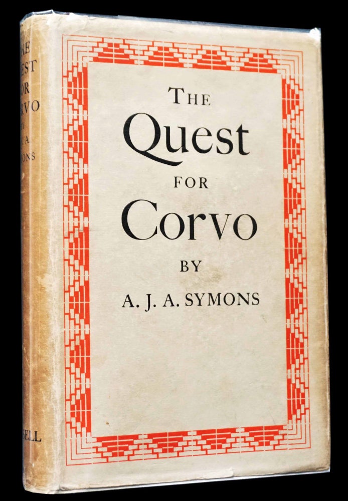 [Item #4868] The Quest for Corvo with: Ephemera. A. J. A. Symons.