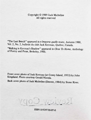 Imaginary Conversation with Jack Kerouac (Review Copy)