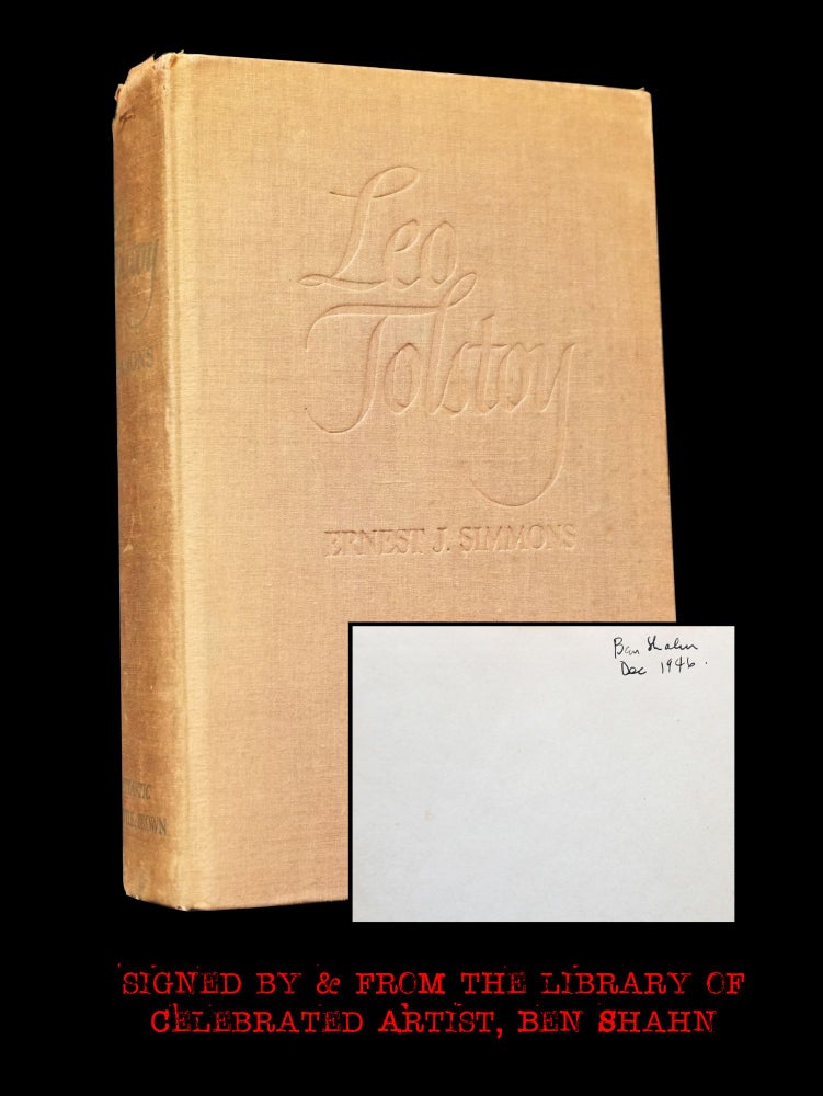 Item #4941] Leo Tolstoy. Ernest J. Simmons, Leo Tolstoy