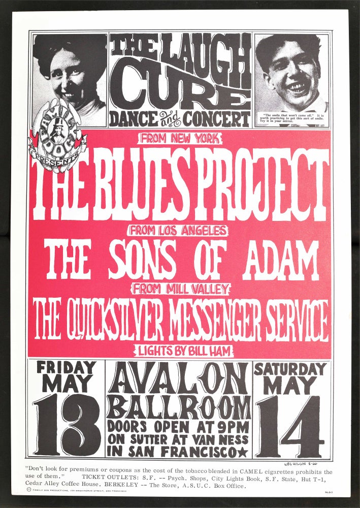 Item #5087] Original Concert Poster: Blues Project, Quicksilver Messenger Service, Sons of Adam...