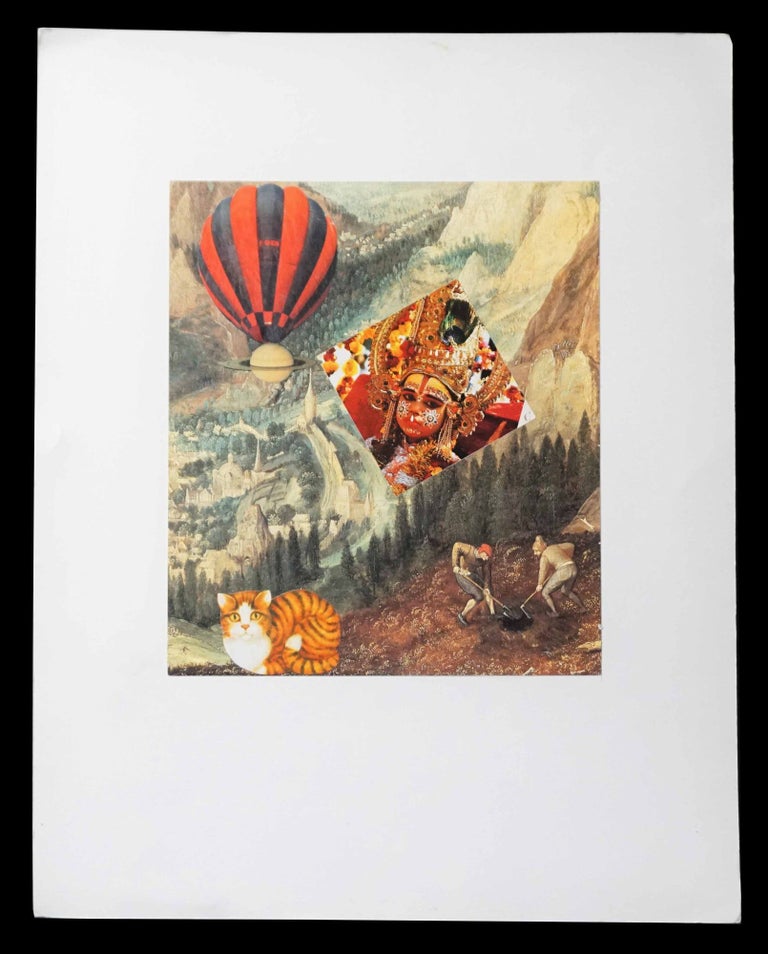 Item #5148] Original, Untitled Collage Artwork by Claude Pelieu. Claude Pelieu