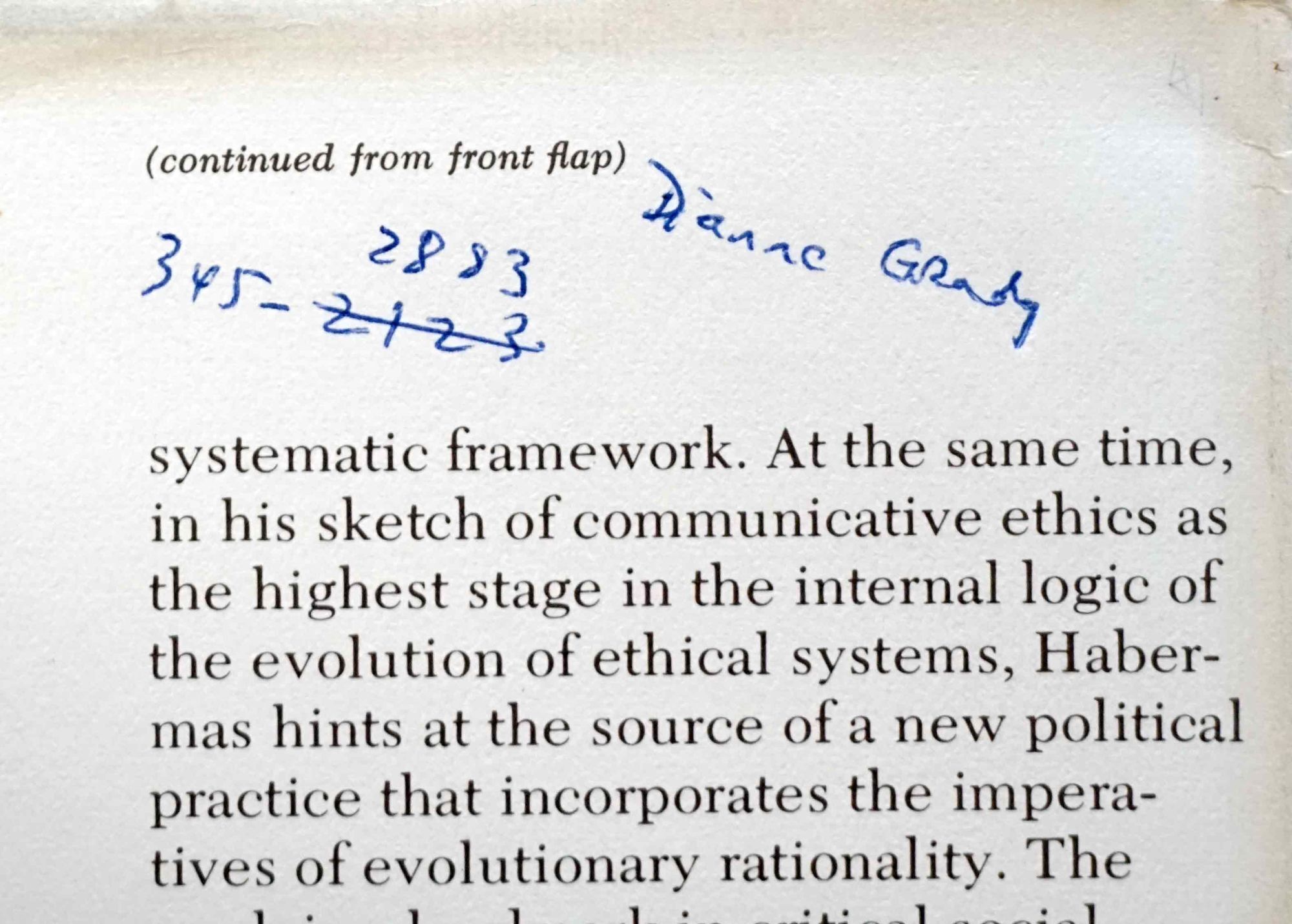 Legitimation Crisis | Jurgen Habermas | First Printing