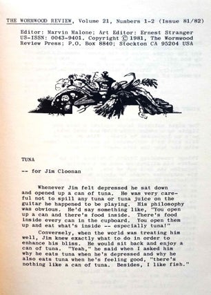 The Wormwood Review Vol. 21 No.s 1-2 (Issue 81/82, 1981)