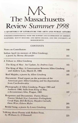 The Massachusetts Review Vol. XXXIX No. 2 (Summer 1998)