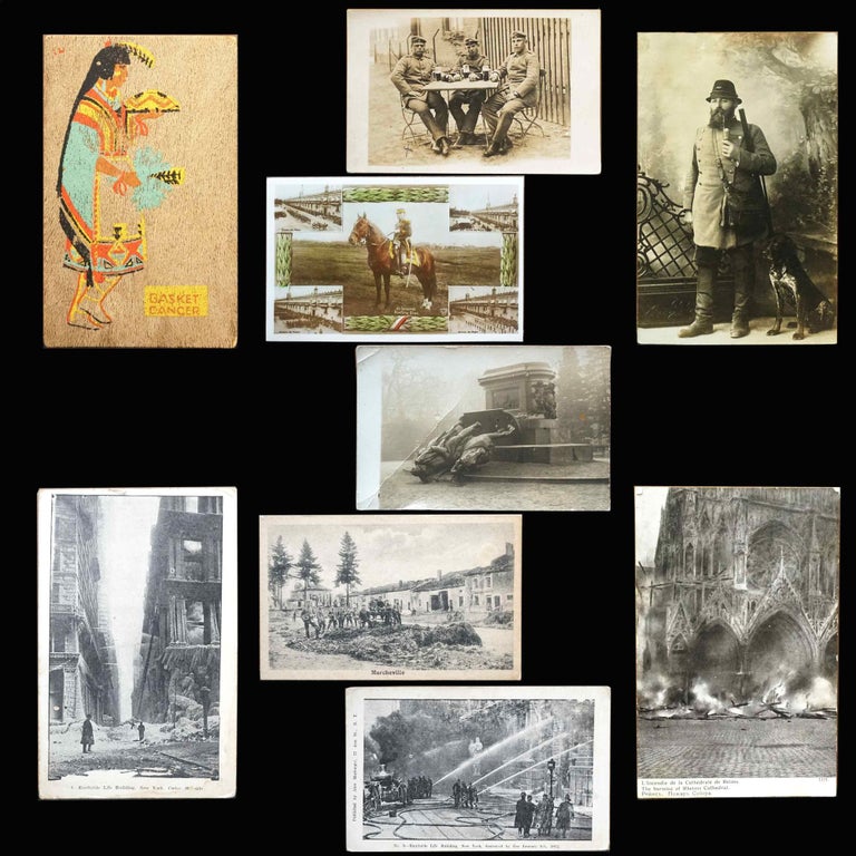 Item #5394] Nine Vintage Postcards. Miscellaneous