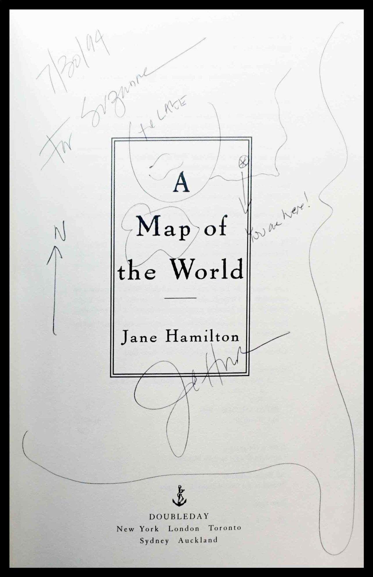 A Map of the World | Jane Hamilton | First Edition