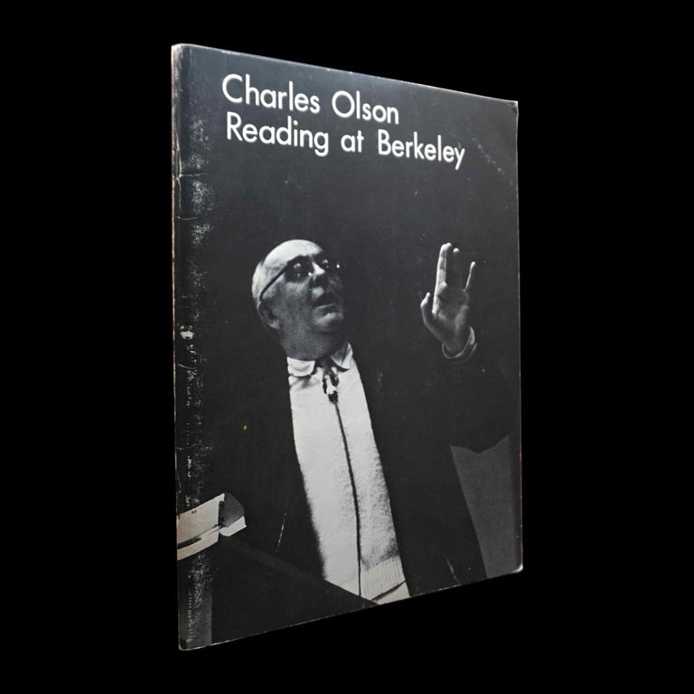 Item #5496] Charles Olson Reading at Berkeley. Charles Olson