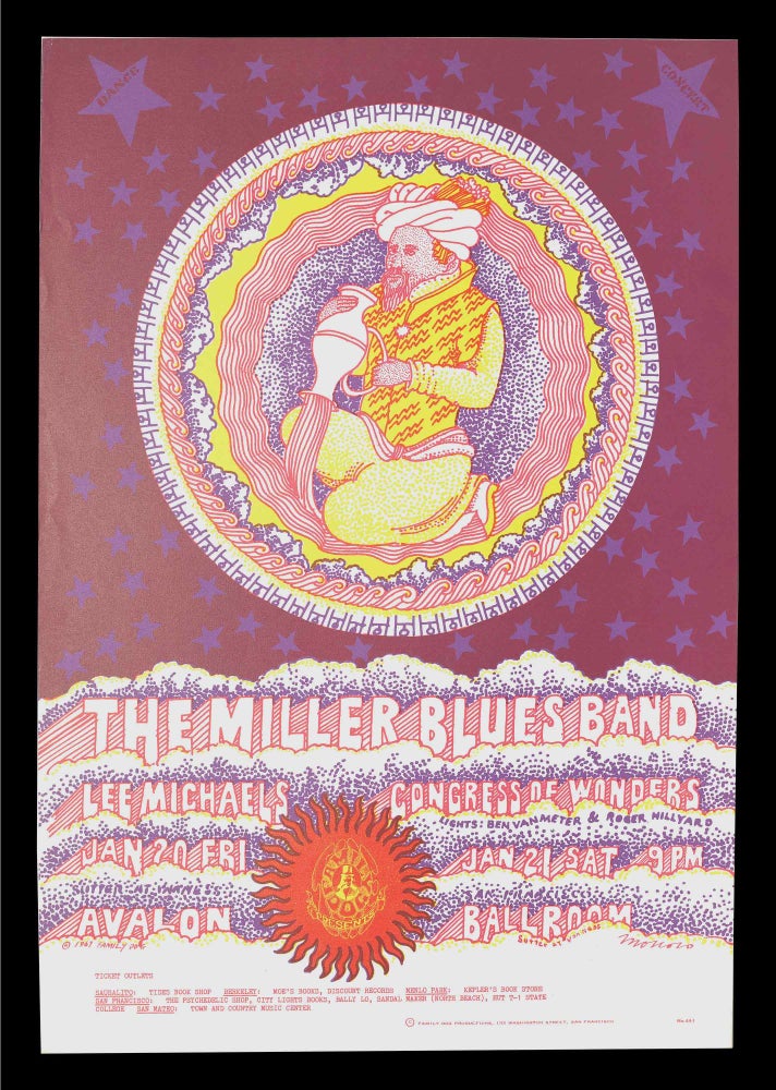 Item #5506] Original Concert Poster: Miller Blues Band, Lee Michaels, Congress of Wonders...