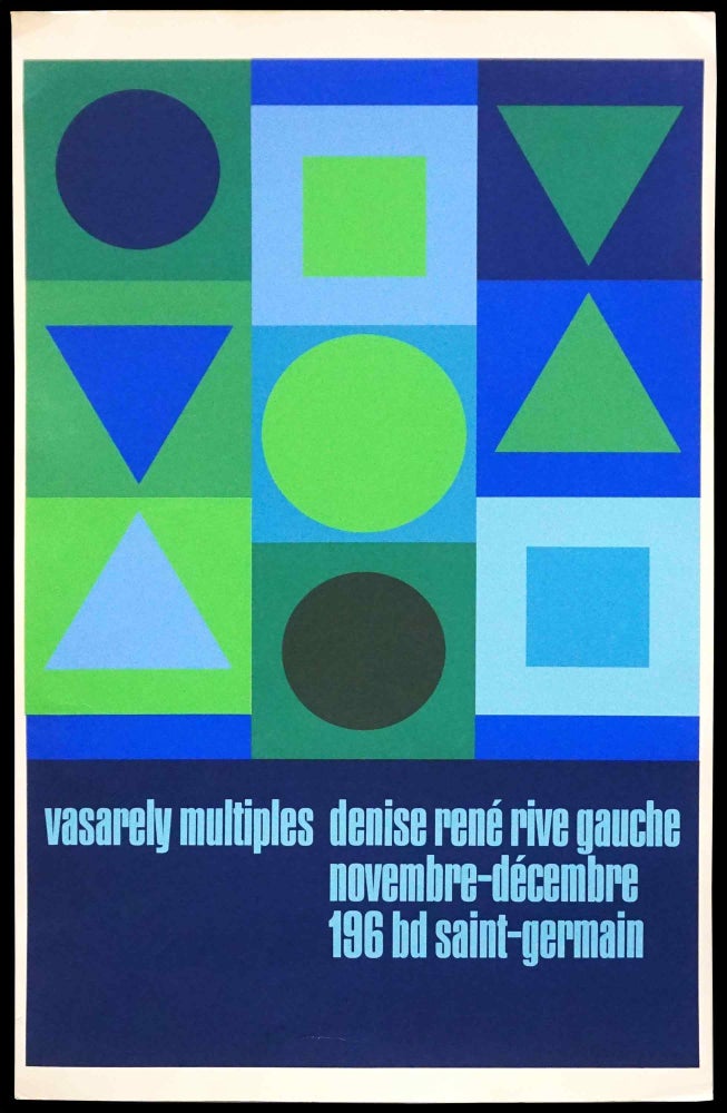 Item #5545] Original Exhibition Poster. Victor Vasarely