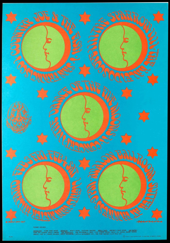 Item #5546] Original Concert Poster: Country Joe & the Fish, Sparrow, Kaleidoscope ("The Dance...