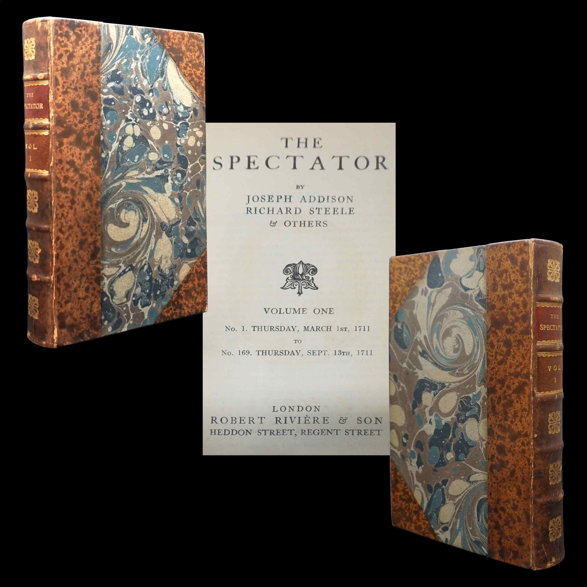 Spectator Addison The Spectator Vol.s I-IV | Joseph Addison, Richard Steele | First ...