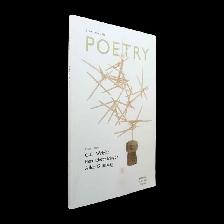 Item #5677] Poetry Vol. 207 (February 2016). Don Share, Allen Ginsberg, Thomas Lynch, Bernadette...