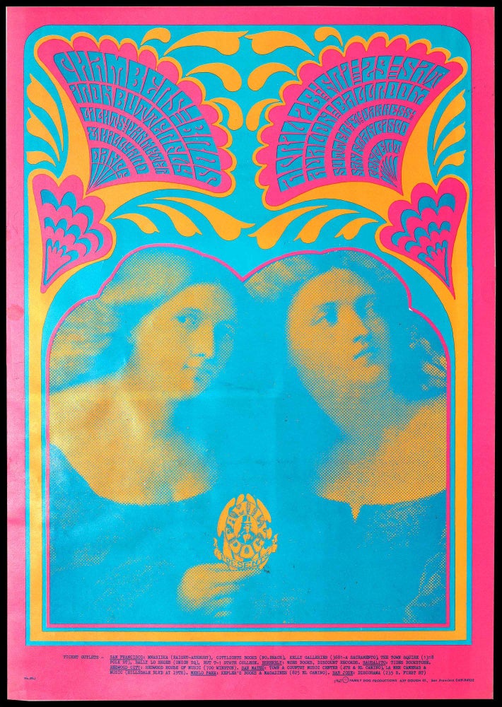 Item #5687] Original Concert Poster: Chambers Brothers, Iron Butterfly (April 28-29, 1967)....