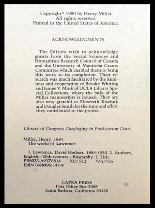 The World of Lawrence: A Passionate Appreciation