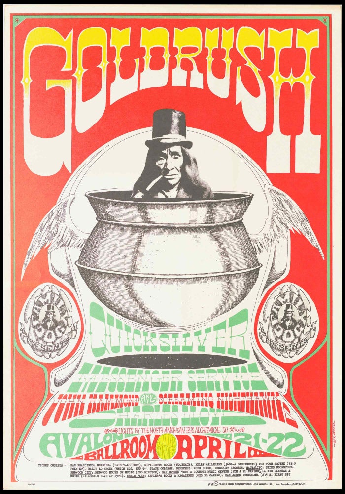 Item #5706] Original Concert Poster: Quicksilver Messenger Service, John Hammond & his Screaming...