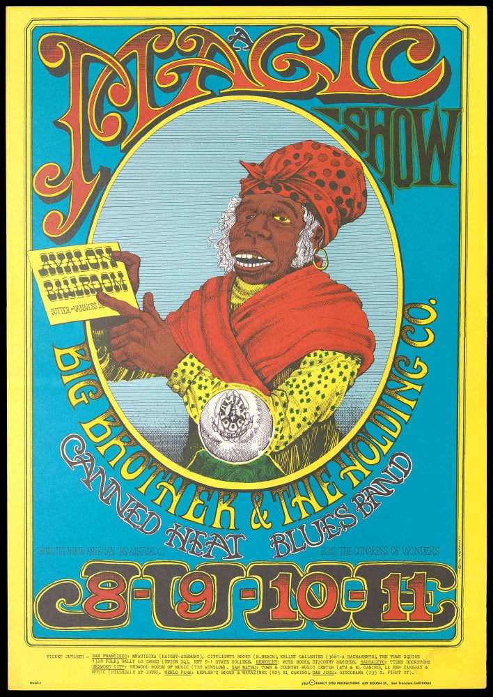 Item #5786] Original Concert Poster: Big Brother & the Holding Company, Canned Heat Blues Band,...