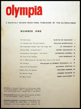 Olympia: A Monthly Review from Paris, No. 1