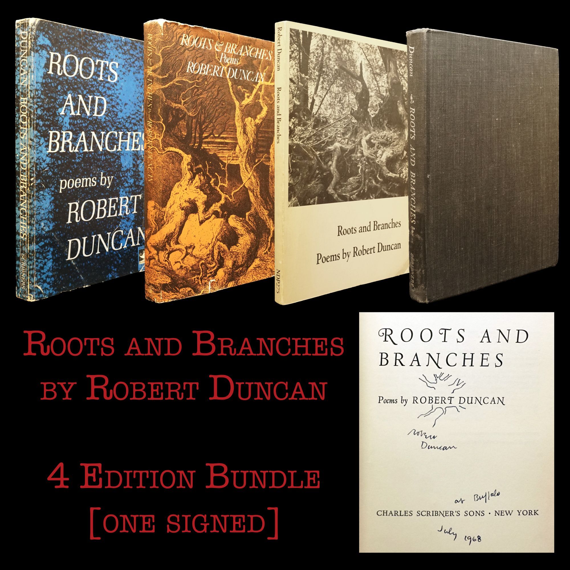 Example Poems On Roots Roots and Branches: Poems Four Editions with Ephemera | Robert Duncan ...