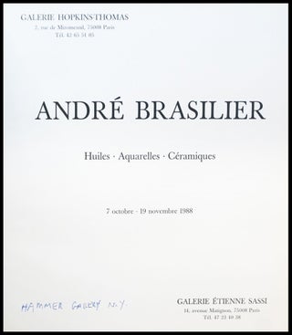 Andre Brasilier: Huiles, Aquarelles, Ceramiques