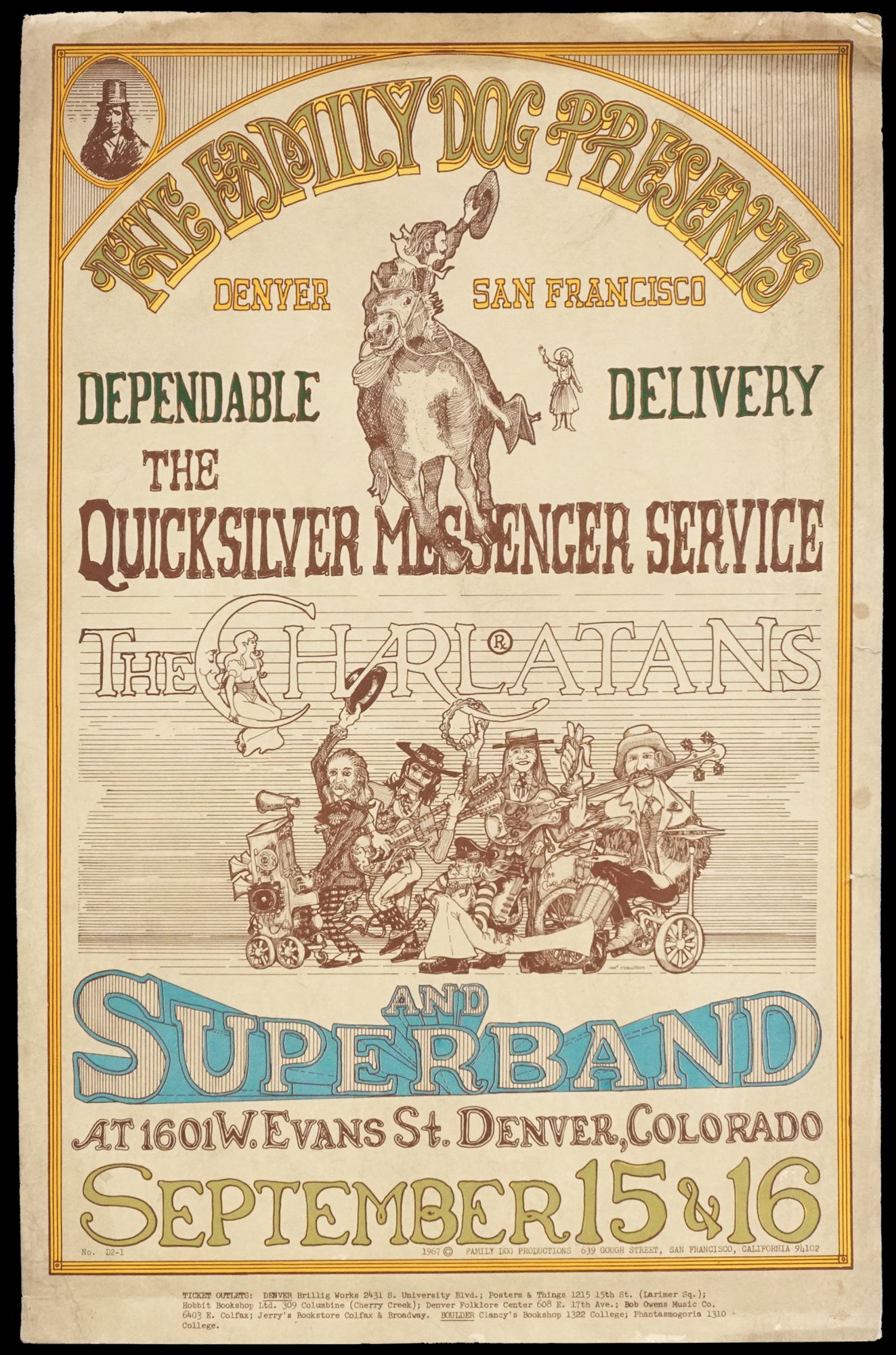 Original Concert Poster: Quicksilver Messenger Service