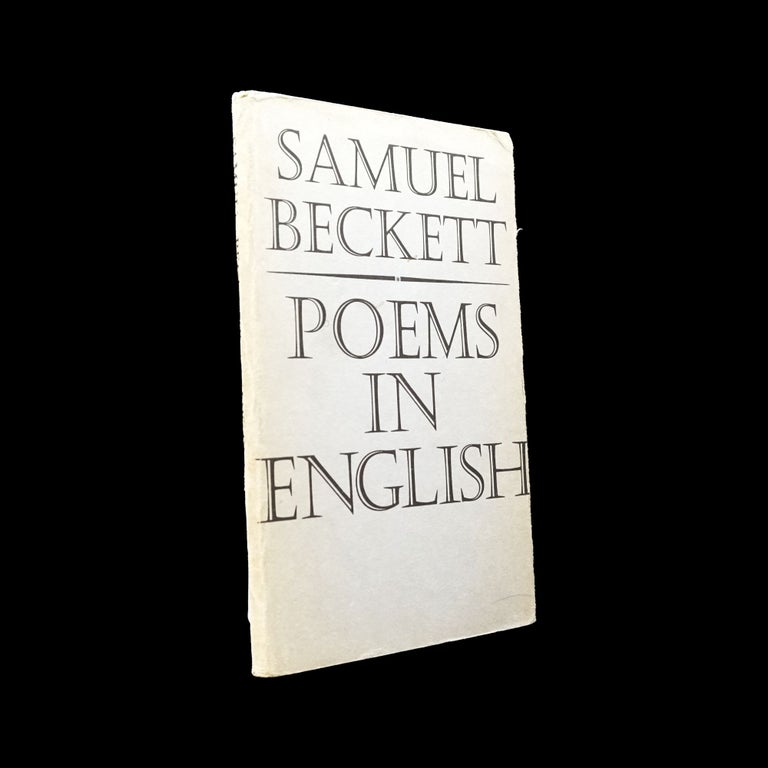 Item #6034] Poems in English. Samuel Beckett