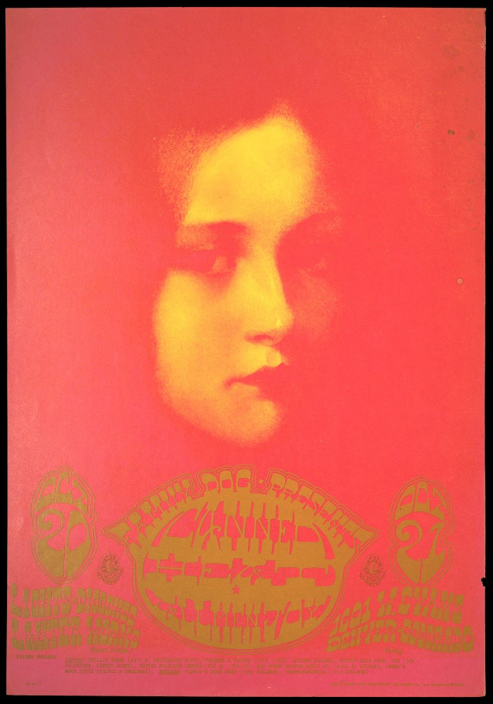 [Item #6088] Original Concert Poster: Canned Heat, Allmen Joy (October 21, 1967). Canned Heat, Allmen Joy, Alton Kelley.