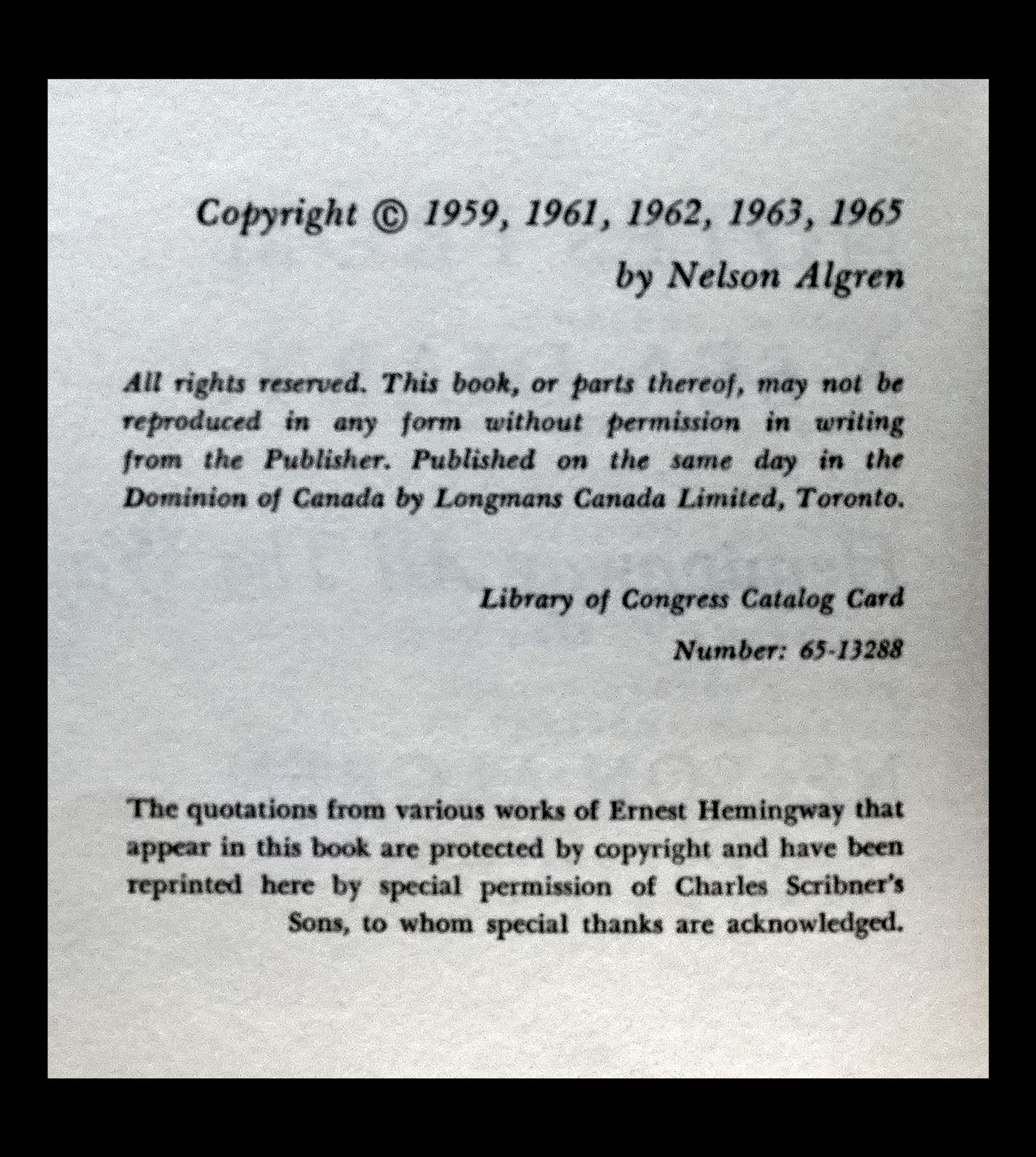 Notes from a Sea Diary: Hemingway All the Way | Nelson Algren | First ...