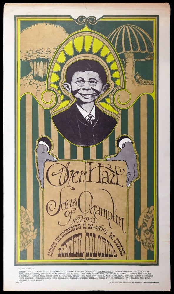 Item #6147] Original Concert Poster: Other Half, Sons of Champlin (November 10-11, 1967). Other...