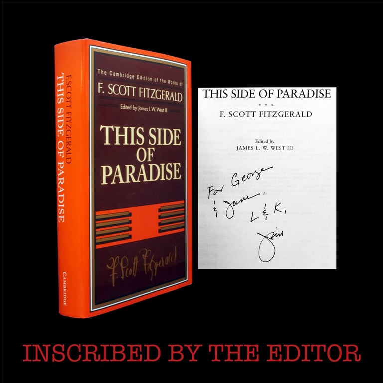 Item #6179] This Side of Paradise (Cambridge Edition). F. Scott Fitzgerald