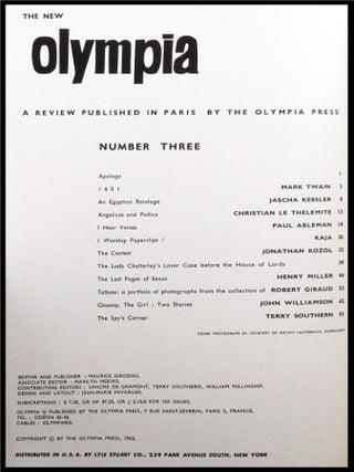 Olympia: A Bimonthly Review from Paris, No. 3 (1962)