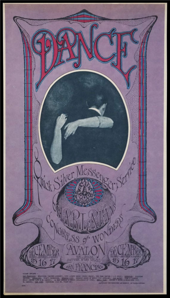 Item #6227] Original Concert Poster: Quicksilver Messenger Service, Charlatans, Congress of...