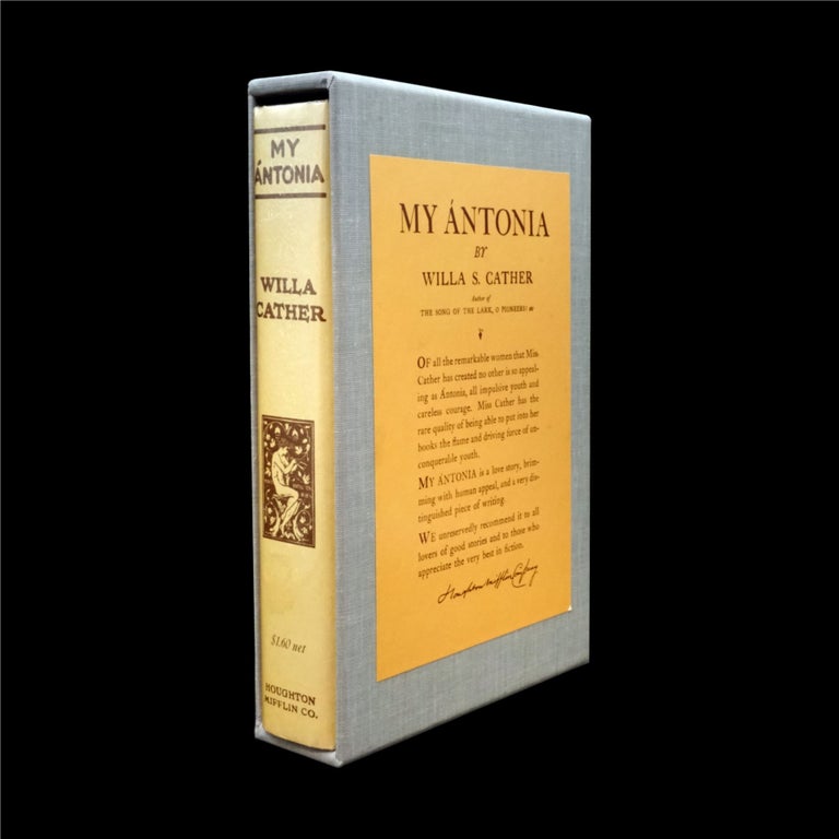 Item #6238] My Antonia (Facsimile First Edition in Slipcase). Willa Cather