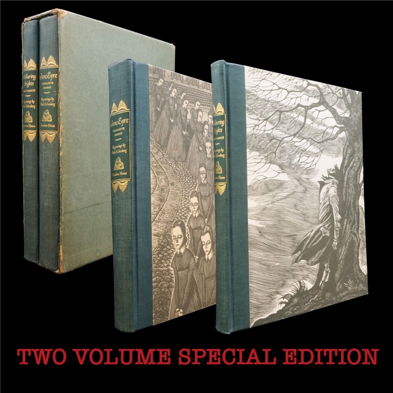 Item #6240] Jane Eyre & Wuthering Heights (Two Volume Set). Charlotte Brontë, Emily Bront&euml