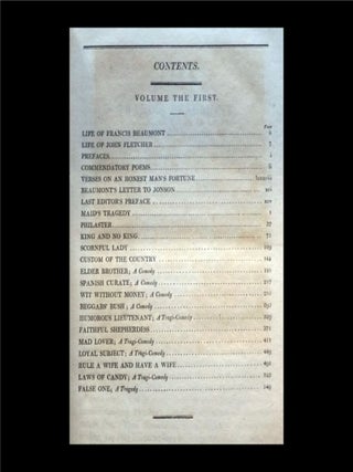 The Dramatic Works of Ben Jonson, and Beaumont & Fletcher (Four Volumes)