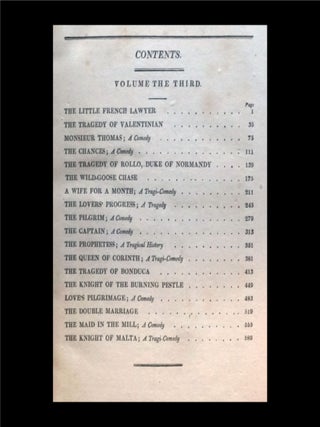 The Dramatic Works of Ben Jonson, and Beaumont & Fletcher (Four Volumes)