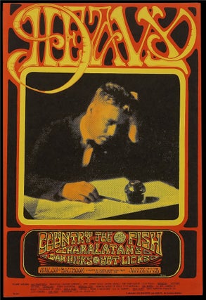Original Concert Poster: Country Joe and the Fish, Charlatans, Dan Hicks and His Hot Licks...