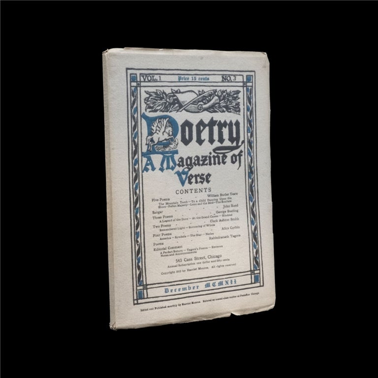 Item #6277] Poetry: A Magazine of Verse Vol. 1 No. 3 (December 1912). Harriet Monroe, Alice...