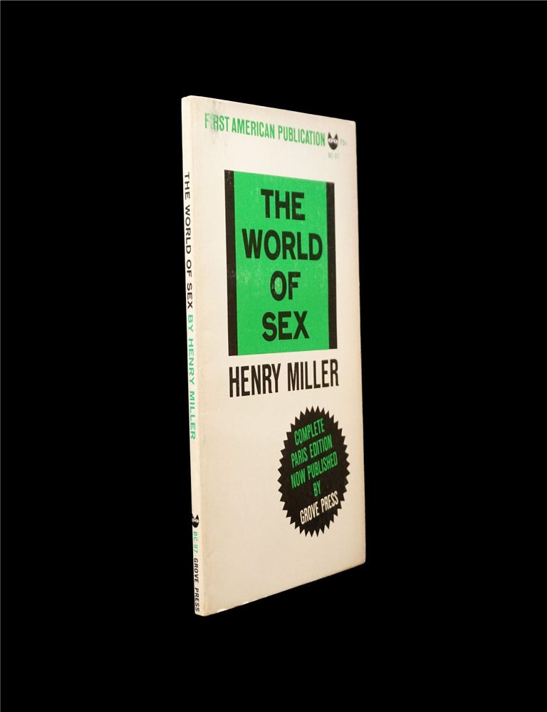 [Item #6338] The World of Sex. Henry Miller.