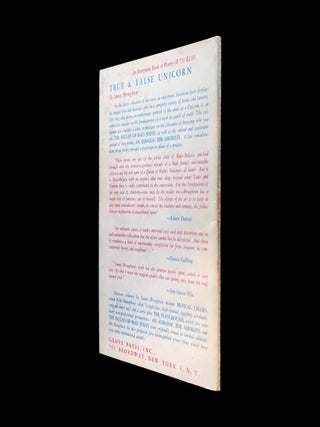 True & False Unicorn: Poems by James Broughton