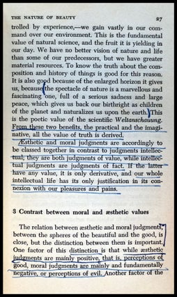 The Sense of Beauty: Being the Outlines of Aesthetic Theory