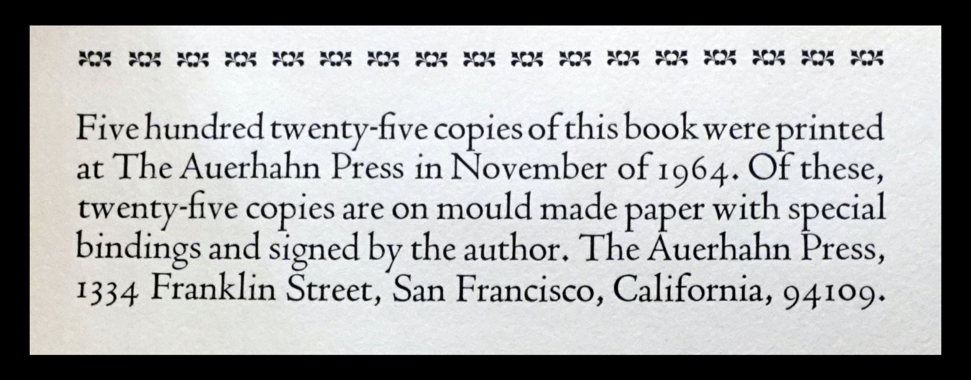 Poems | Bill Deemer | First Printing