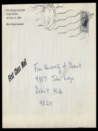 Free University of New York Spring Catalog (1966)