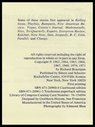 Revenge of the Lawn: Stories 1962-1970