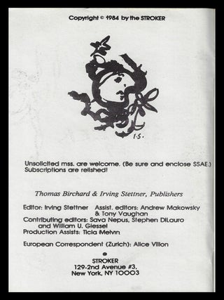Stroker No. 29 (Tommy Trantino Issue, 1984)
