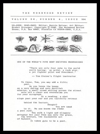 Wormwood Review Vol. 26 No. 4 (No. 104, 1986)