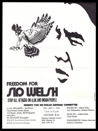 Original Pamphlet: "Justice for Sid Welsh" (1976) with: Original Flyer: "Freedom for Sid Welsh" (1977)