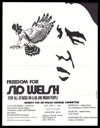 Original Pamphlet: "Justice for Sid Welsh" (1976) with: Original Flyer: "Freedom for Sid Welsh" (1977)