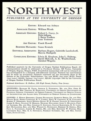 Northwest Review Vol.6 No. 4 (Fall 1963)