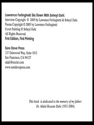 Lawrence Ferlinghetti Sits Down with Soheyl Dahi