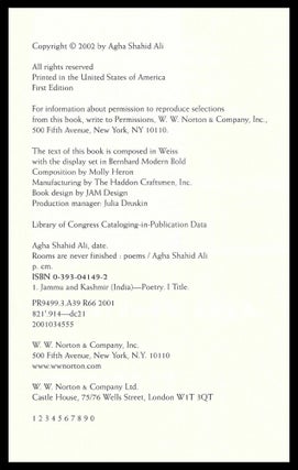 Rooms Are Never Finished: Poems